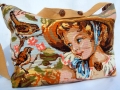 Sac à bandoulière fille au chapeau