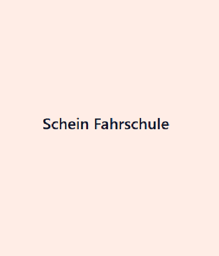 Schein Fahrschule