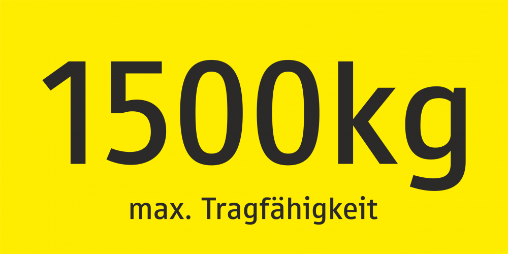 Aufkleber & Aluminiumschild – „Max. Tragfähigkeit 500 Kg – Zulässige Last Nicht überschreiten“ – A4 297x210mm – Ohne Grafik, Nur Text – UV-beständig & Wetterfest